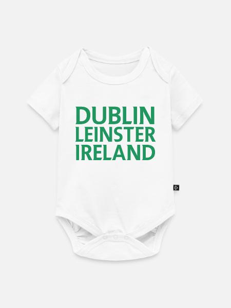 Dublin – Irland Textdesign - Baby Premium Kurzarmbody - Weiß