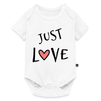 JUST LOVE. LOVE. I LOVE YOU. HEART. HAPPY BIRTHDAY. - Baby Premium short-sleeve bodysuit - white - Front