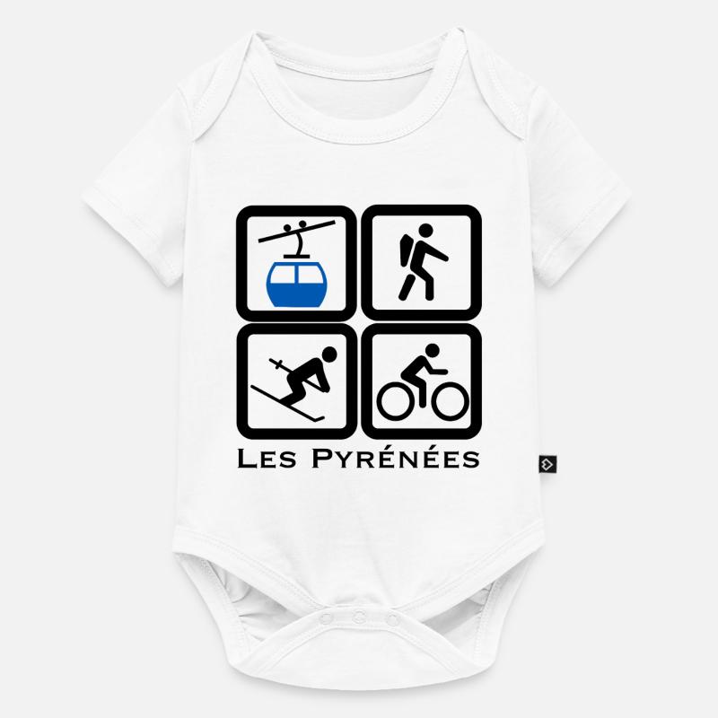 Les Pyrenees - Body à manches courtes Premium Bébé - blanc