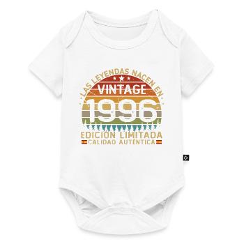 1996 Vintage Rétro Cadeau d’anniversaire - Body à manches courtes Premium Bébé - blanc - Devant