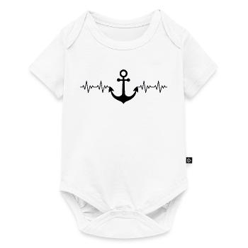 Anchor Captain EKG - Baby Premium short-sleeve bodysuit - white - Front