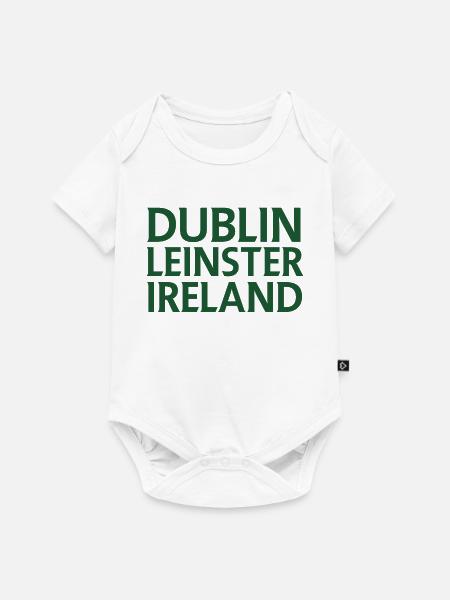 Dublin – Irland Textdesign - Baby Premium Kurzarmbody - Weiß