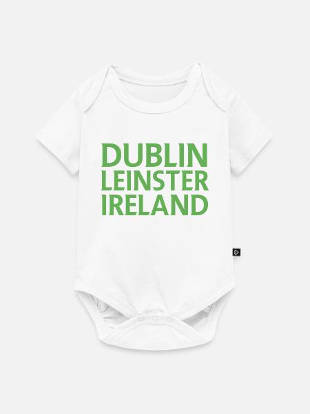 Dublin – Irland Textdesign - Baby Premium Kurzarmbody - Weiß