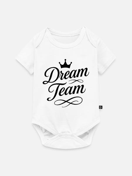 Dream Team - Baby Premium Kurzarmbody - Weiß