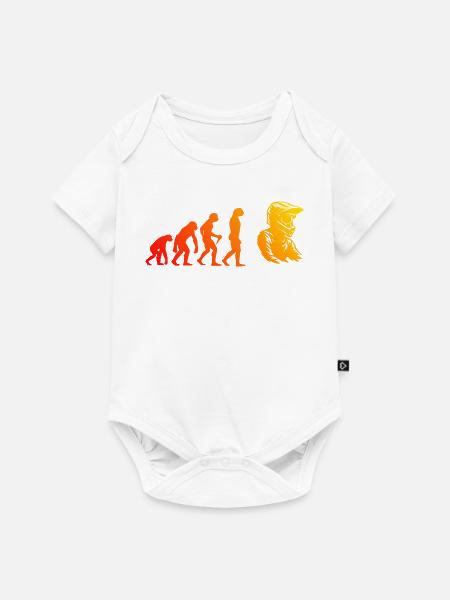 Coole Motocross Inspiration - Baby Premium Kurzarmbody - Weiß