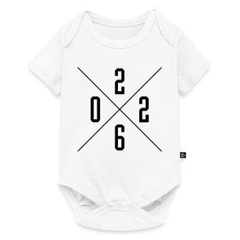 Année 2026 - Body à manches courtes Premium Bébé - blanc - Devant