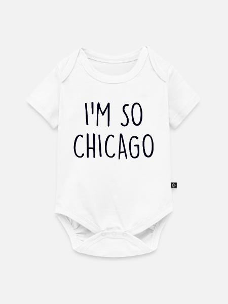Chicago - Baby Premium Kurzarmbody - Weiß