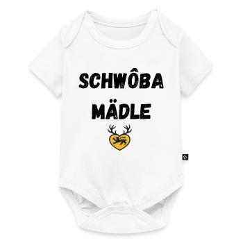 Schwoba Mädle Swabian - Body à manches courtes Premium Bébé - blanc - Devant