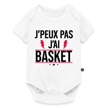 I can't I have basketball Humor Basketball - Baby Premium short-sleeve bodysuit - white - Front