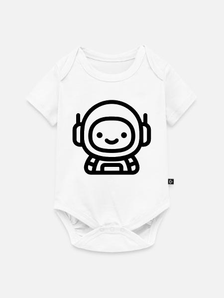 Astronaut - Baby Premium Kurzarmbody - Weiß