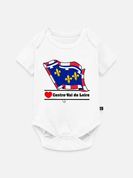 Centre-Val de Loire Love - Baby Premium Kurzarmbody - Weiß