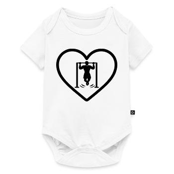 Heart Street Workout - Baby Premium short-sleeve bodysuit - white - Front