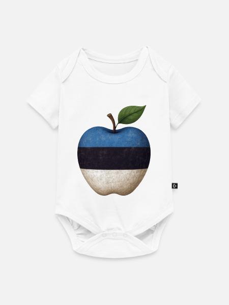 Estland - Baby Premium Kurzarmbody - Weiß