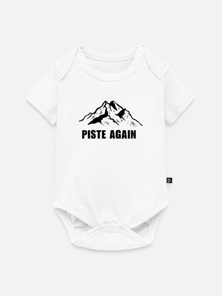 WIEDER PIE. SKI. SKI-WINDESPORT - Baby Premium Kurzarmbody - Weiß