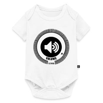 Volume level knob - Baby Premium short-sleeve bodysuit - white - Front