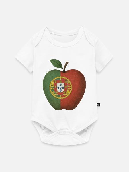 Portugal - Baby Premium Kurzarmbody - Weiß
