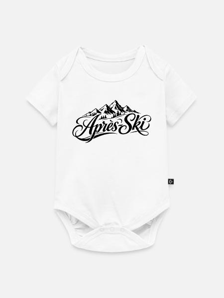 Apres Ski Schriftzug - Baby Premium Kurzarmbody - Weiß