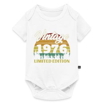 1976 Vintage Retro Birthday Gift - Baby Premium short-sleeve bodysuit - white - Front
