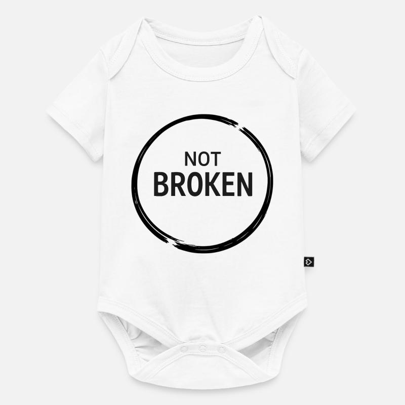 Not Broken Resilience Tee - Body à manches courtes Premium Bébé - blanc