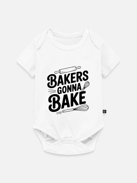 Bäcker gehen zum Backen - Baby Premium Kurzarmbody - Weiß