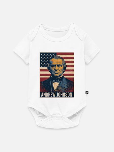 Andrew Johnson Präsident Usa - Baby Premium Kurzarmbody - Weiß