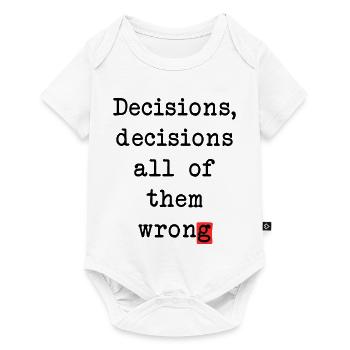 Wrong Decisions Club - Baby Premium short-sleeve bodysuit - white - Front
