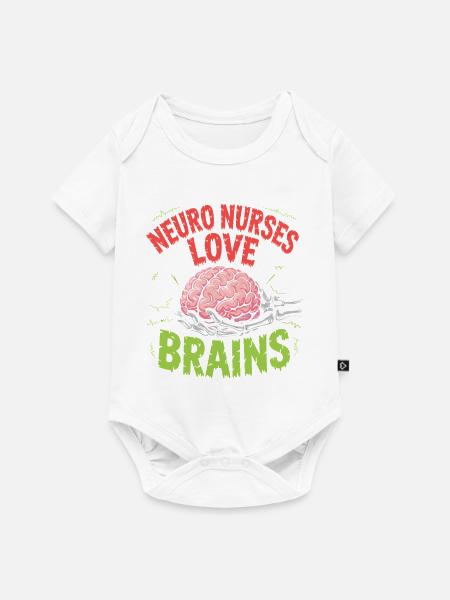 Neuro Nurses Love Brains - Baby Premium Kurzarmbody - Weiß