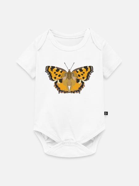 Schmetterlinge: Der Große Fuchs - Baby Premium Kurzarmbody - Weiß