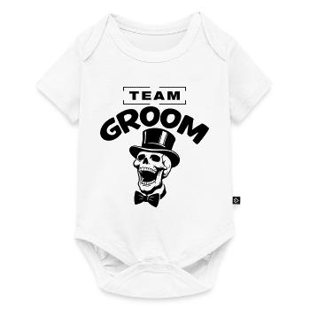 Team Groom Bachelor Party Jga Skeleton - Baby Premium short-sleeve bodysuit - white - Front