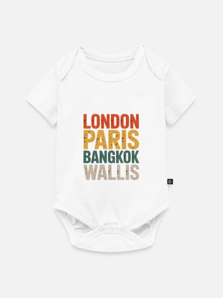 Wallis - Baby Premium Kurzarmbody - Weiß