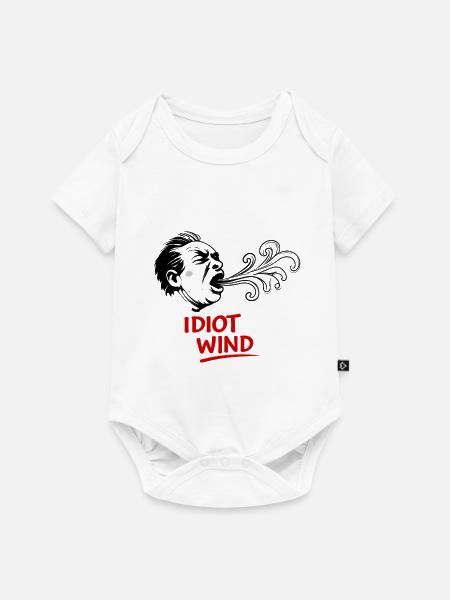 Sturmkopf mit Windspiralen - Baby Premium Kurzarmbody - Weiß