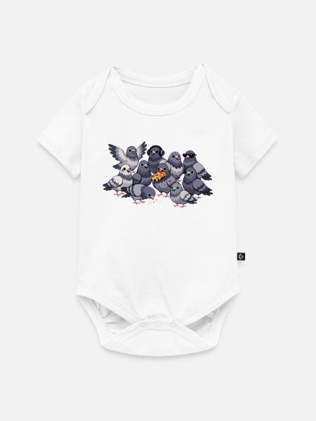 Taubenliebhaber – Lustiger Tauben Spruch - Baby Premium Kurzarmbody - Weiß