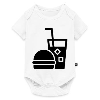 Fast food, burgers, food trucks - Baby Premium short-sleeve bodysuit - white - Front