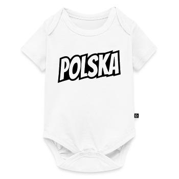 Polska - Poland Lettering - Baby Premium short-sleeve bodysuit - white - Front