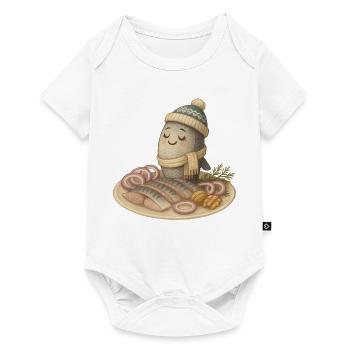 Proud herring - Baby Premium short-sleeve bodysuit - white - Front