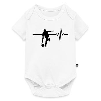 Bowling is my life, heartbeat, All 9e - Baby Premium short-sleeve bodysuit - white - Front
