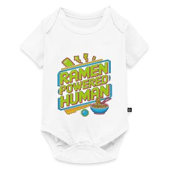 Ramen Powered Human Loves Noodle Bowl Ramen Chef - Baby Premium short-sleeve bodysuit - white - Front