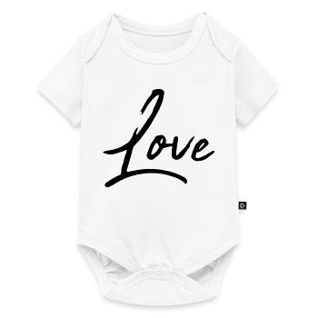 LOVE. VALENTINE'S DAY. HEART. I LOVE YOU. I LOVE YOU - Baby Premium short-sleeve bodysuit - white - Front