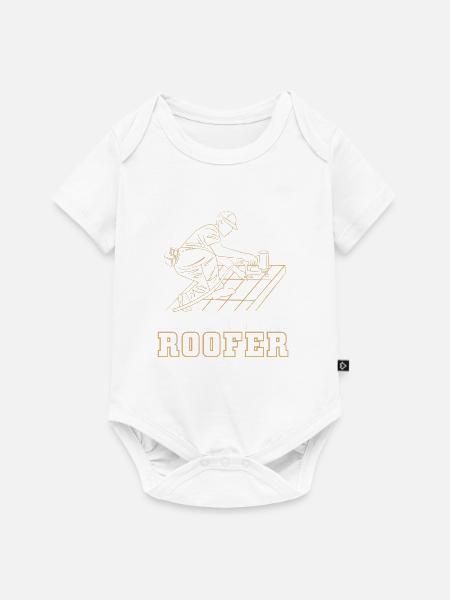 Dachdecker Handwerker Beruf Spruch - Baby Premium Kurzarmbody - Weiß