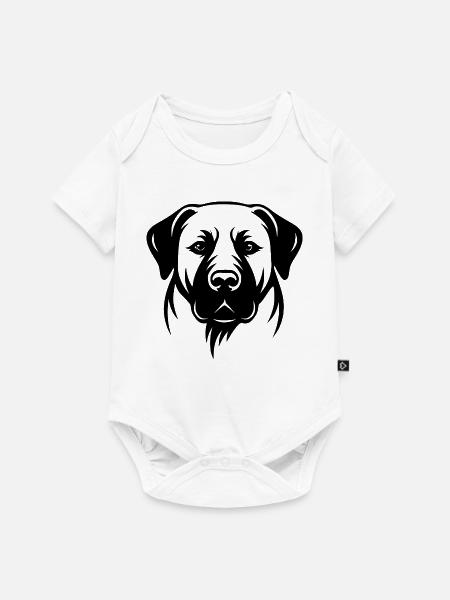 Kangal Anatolischer Schäferhund - Baby Premium Kurzarmbody - Weiß