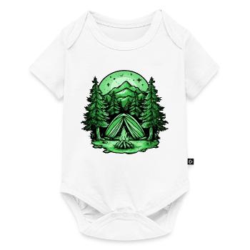 Camping Tent Nature - Baby Premium short-sleeve bodysuit - white - Front