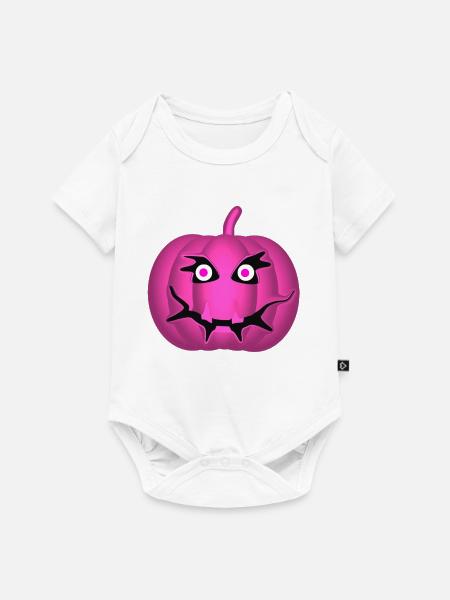 Kürbis - Baby Premium Kurzarmbody - Weiß