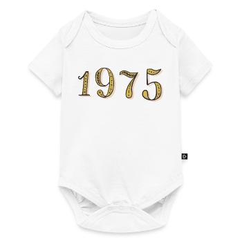 Cadeau d’anniversaire 1975 Vintage 1975  - Body à manches courtes Premium Bébé - blanc - Devant