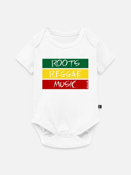 Roots-Reggae-Musik - Baby Premium Kurzarmbody - Weiß