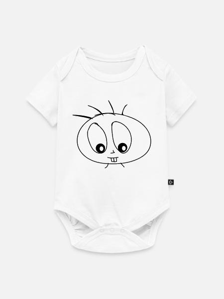 Puppe - Baby Premium Kurzarmbody - Weiß