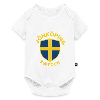 Jönköping Sweden Shield Emblem - Baby Premium short-sleeve bodysuit - white - Front