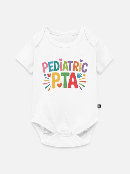 Pediatric PTA Logo - Kids Edition - Baby Premium Kurzarmbody - Weiß