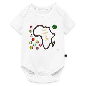 Africa and Football: No Time - Baby Premium short-sleeve bodysuit - white - Front