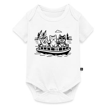 Harbour Cats Dogs Harbour Cruise Hamburg - Baby Premium short-sleeve bodysuit - white - Front