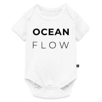 OCEAN FLOW - Minimalist Atlantic Design - Baby Premium short-sleeve bodysuit - white - Front